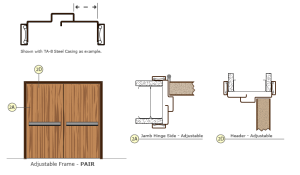 Adjustable Pair Door Frame Drawings